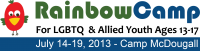 Rainbow Camp for LGBTQ and allied youth ages 13 to 17