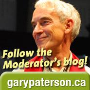 follow Moderator Gary Paterson's blog